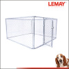 7.5x7.5x4 foot galvanized chain link pet cage