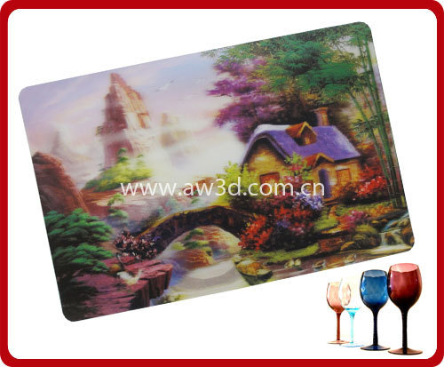 3D lenticular place mat