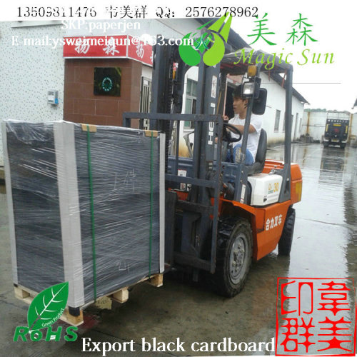 high quality 350g black coated paper factory