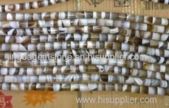 Madagascar stripe agate adding dark brown or dark honey color bead necklace and bracelet