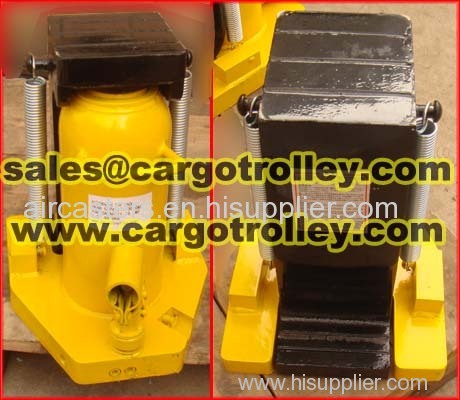 Lifting toe jack applied for lifting heavy duty equipment