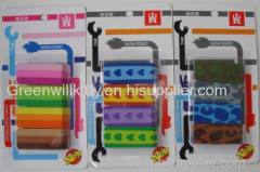 Colorful Bevel edge erasers