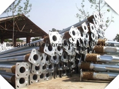 hot-dip-galvanized steel lighting poles