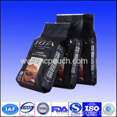 side gusset plastic coffee bag with valve