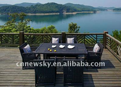 Plastic dinning set outdoor furniture