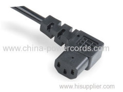 C13 angled Connector 10A 250V