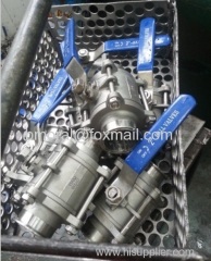 SS304 ,316L duplex 2205 2507 tri clamped ball valve