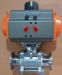 pneumatic tri clamped 3pc ball valve