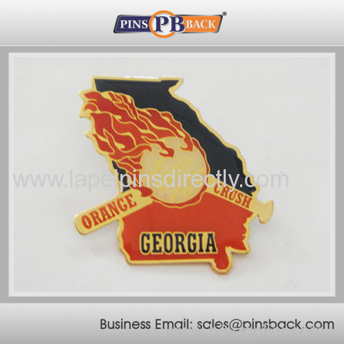 Metal Baseball trading pin badge