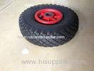 3.00-4 Rubber Wheelbarrow Hand Trolley Wheels With Metal Rim