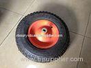 Flexible Hand Trolley Wheels , Rubber wheelbarrow Wheels 4.00-8