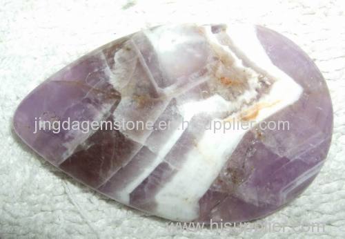 Natural purple crystal pendant stripe inside difference shape size is available