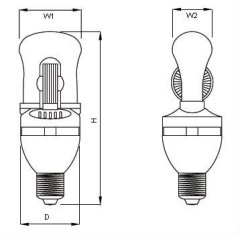 23-60W Compact Induction Bulb