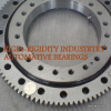 Four point contact slewing ring internal external gear teeth stainless steel high rigid