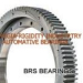 Four point contact slewing ring internal external gear teeth stainless steel high rigid