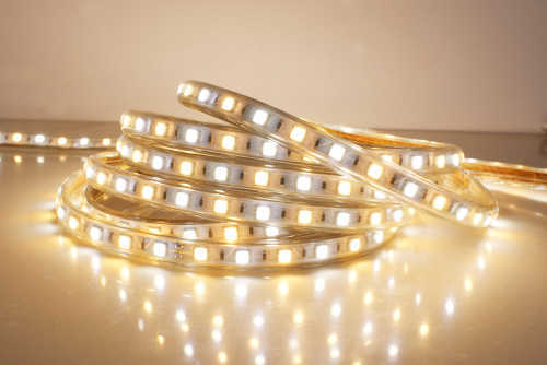 220Vdc High voltage flexible SMD5050 led strip with 60LEDs/Meter(color temperature changeable)