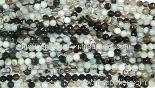 Madagascar stripe agate beads with different grains and colorable