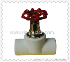 PP-R stop valve with handwheel
