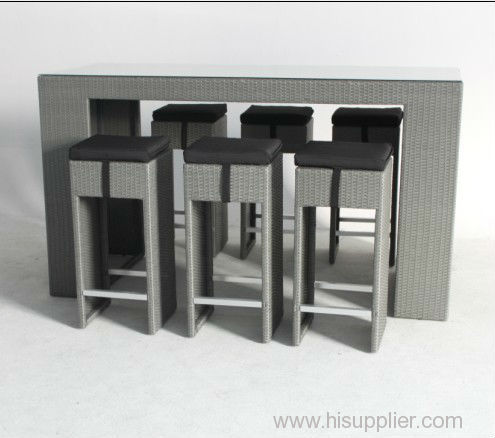 Hot sale made in China rattan bar set