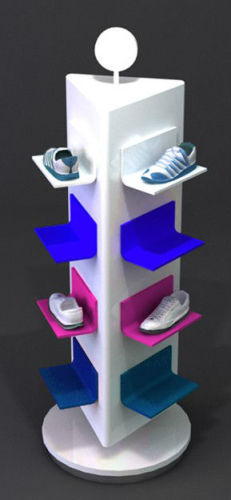 fashionable high quality MDF shoes display rack