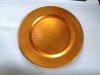 chrismas plastic plate / charge plate