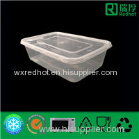 Disposable Takeaway Microwaveable Plastic Food Container (650ml)