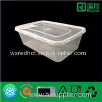 Disposable Takeaway Microwaveable Plastic Food Container (750ML)