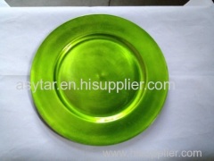 charge plate/chrismas plastic plate