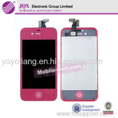 American Hot selling colorful lcd screen touch digitizer assembly for iphone4/4s/5 parts