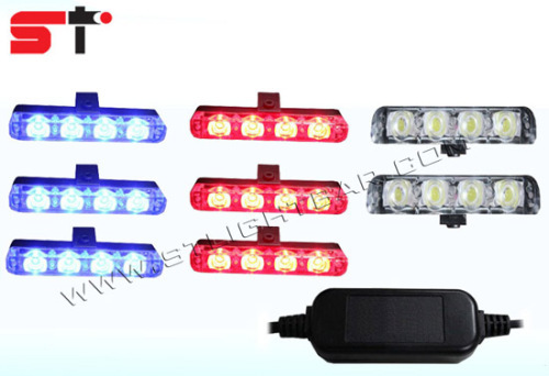 Car Truck Police Dash/Deck LED Strobe Light Kit