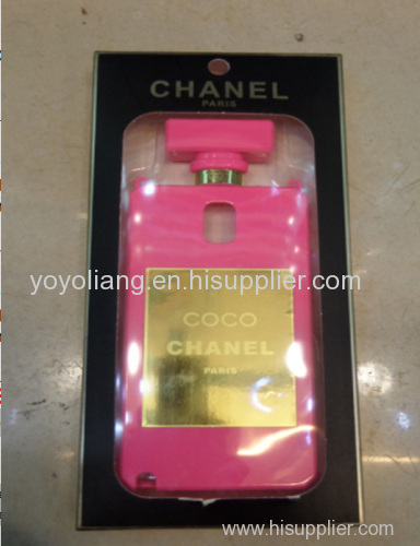 Chanel Perfume Case with Chain perfume TPU mobile phone case for Samsung s3 s4
