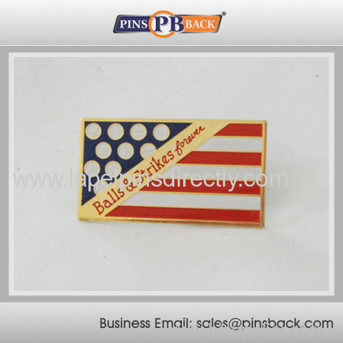 Imitation hard enamel national flag badge/butterfly clutch metal badge/ pin badge