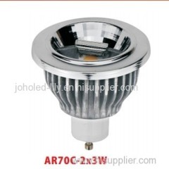 COB AR70C-2X3W LED spotlight