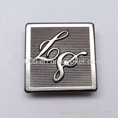 Alloy Plate With Square Shape Shiny Gun Metal Color