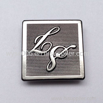 Alloy Plate With Square Shape Shiny Gun Metal Color