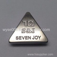 Alloy Plate With Trangle Shape Nickle Color