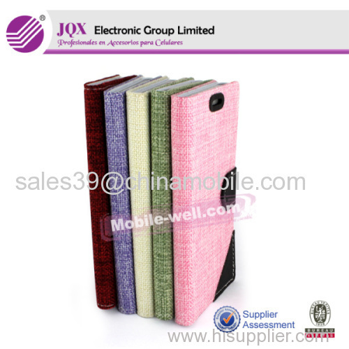 Cellphone flip leather cover for Blackberry Z10