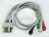 Fukuda ECG Patient Cable , Euro Style Lead Wire 3 / 5 Leads