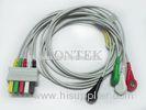 Fukuda ECG Patient Cable , Euro Style Lead Wire 3 / 5 Leads