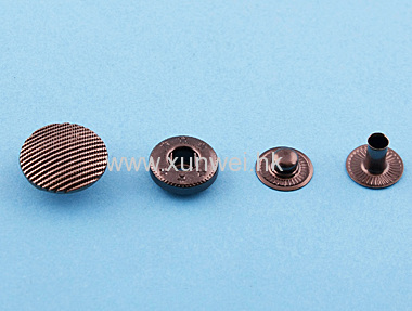 alloy cap spring snap button