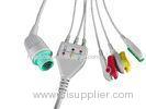 One-piece 3 Leads Ecg Cable Patient , Monitor TPU Cable