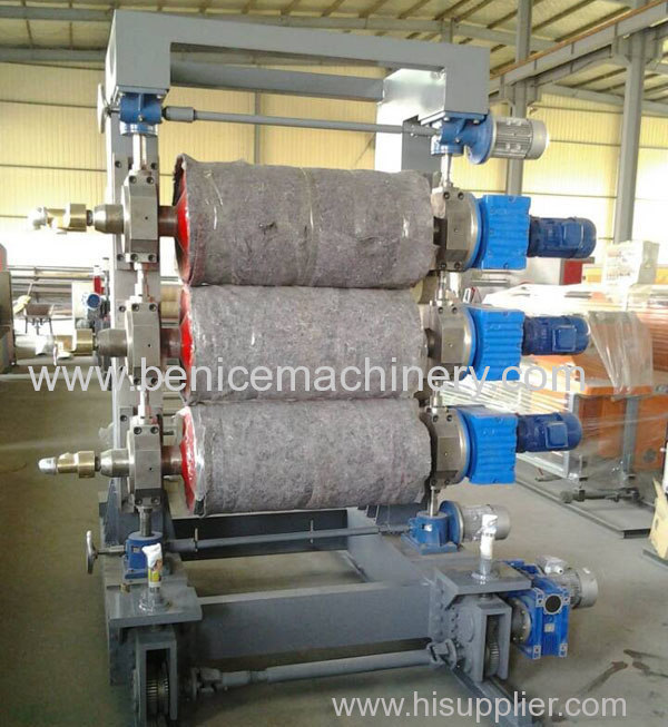 PP PE BOARD PRODUCTION LINE UNDER MAKING