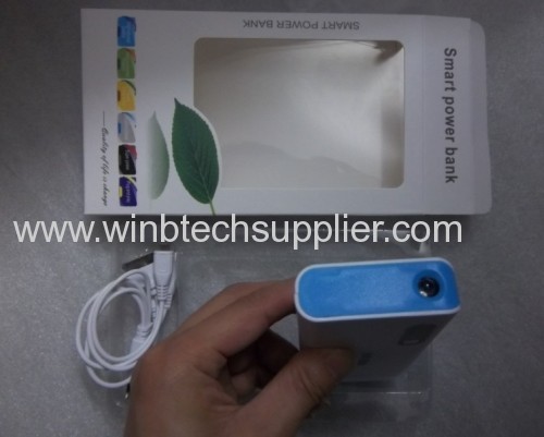 1A 2A dual usb led torch light flashlihgt power bank as for promotion gift