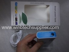 DUAL usb power bank 6800mha with led torch light