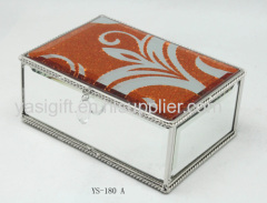 printing and painting glass jewelry box,