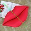 Personalized Throw Pillow For Sofa , Lovely Sexy Red Lips Soft Toy Pillow Cushion