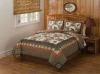 Embroidery Quilt Bedding Set Cotton Filling With Patchwork Technics