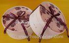 Recycled Round Cardboard Comestics Gift Boxes Packaging with Printed Logo Ribbons