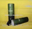 Coated Paper Wine Packaging Box , Gold Foil Stamping Triangle Paper Tube For Wine