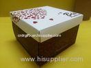 Food Packing Paper Tube Containers Romantic Sweet Cake Box With Rectangle Shape